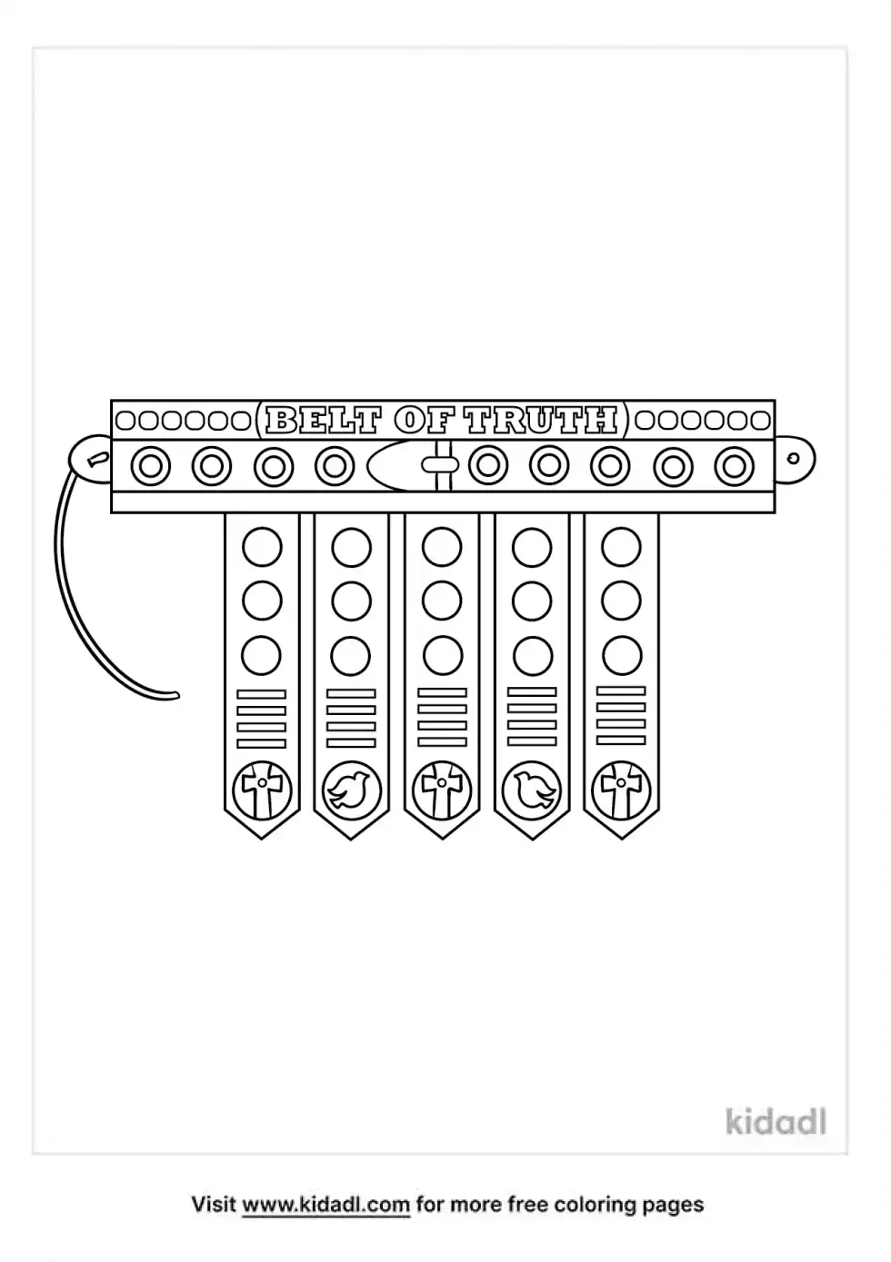 Belt Of Truth Coloring Page
