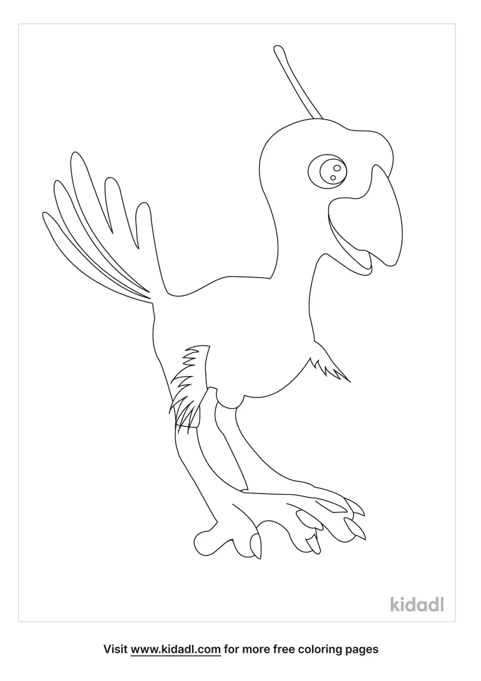 Baby Pheonix Coloring Page