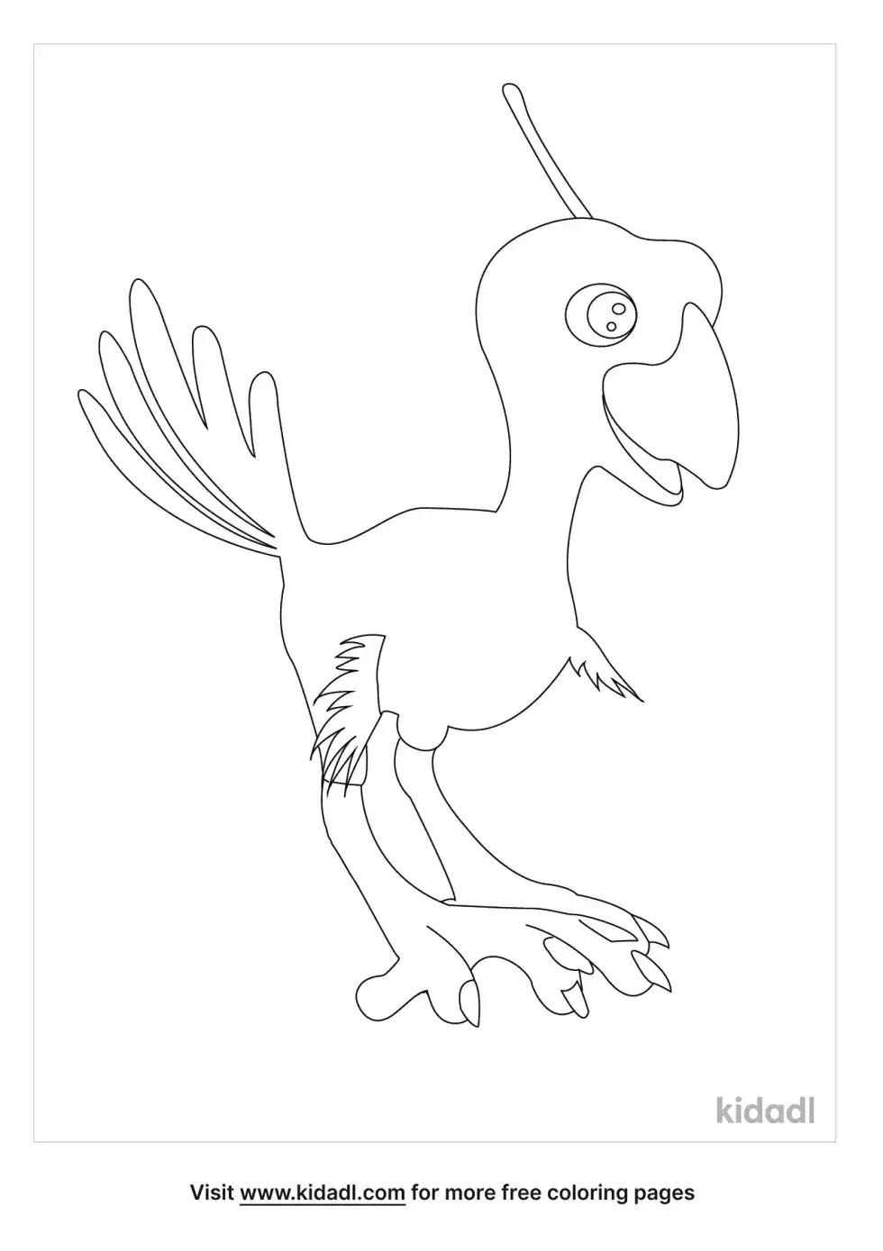 Baby Pheonix Coloring Page