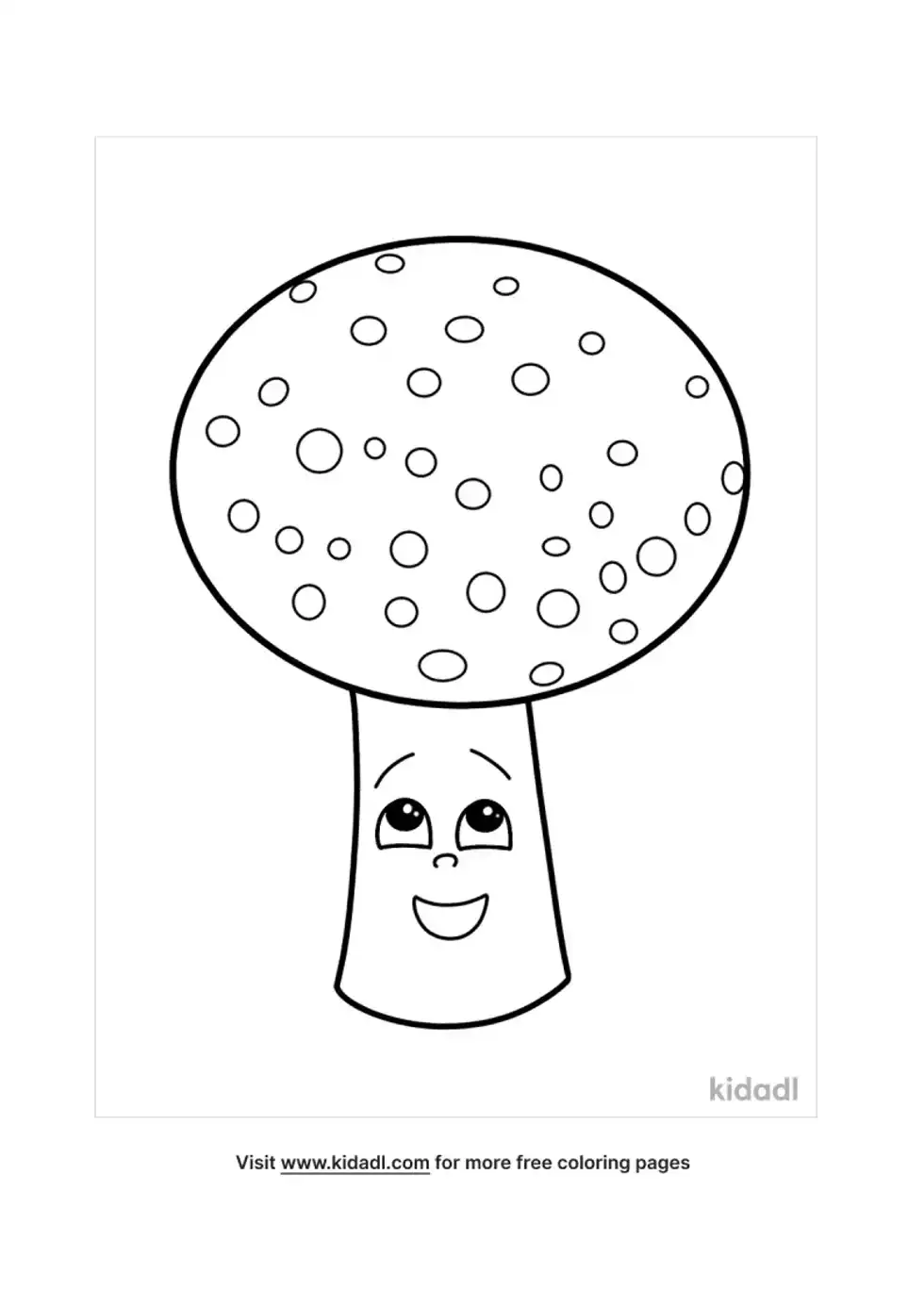 Mushroom Coloring Page