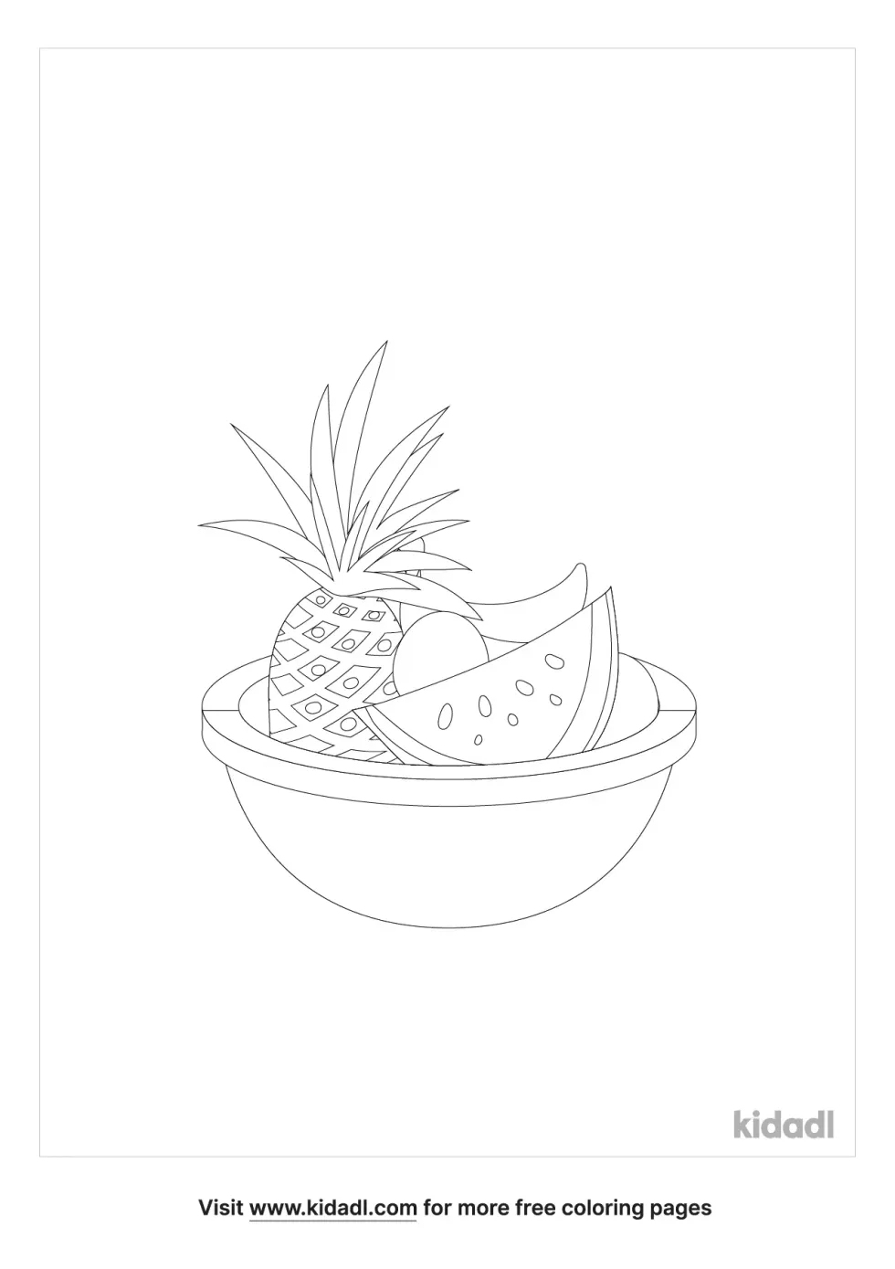 Cuban Food Coloring Page