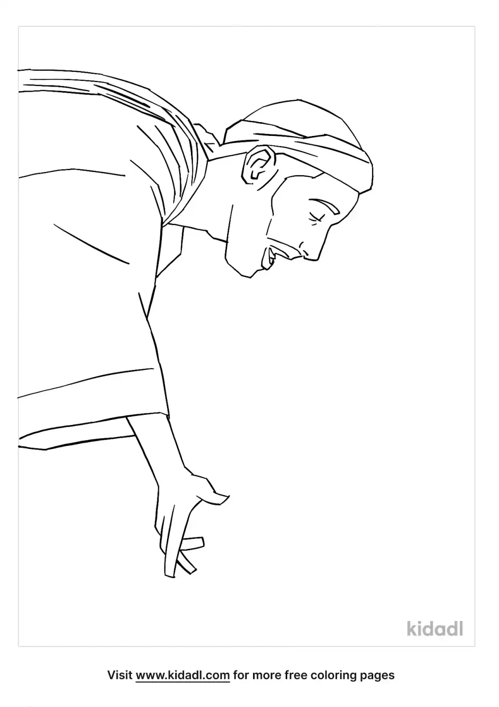 Blind Bartimaeus Coloring Page