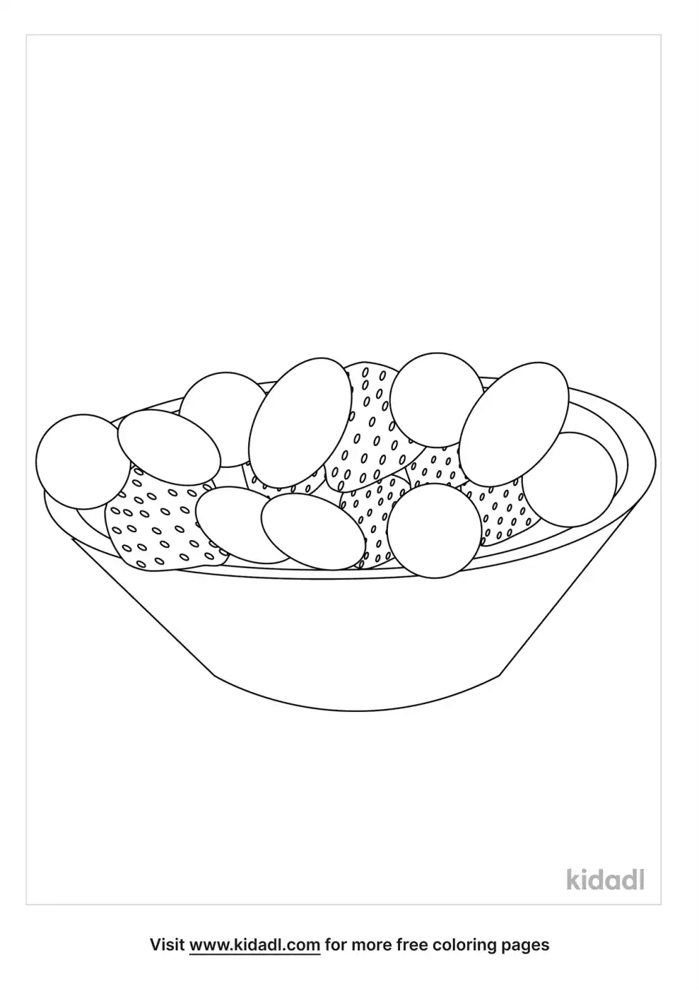 Fruit Salad Coloring Page
