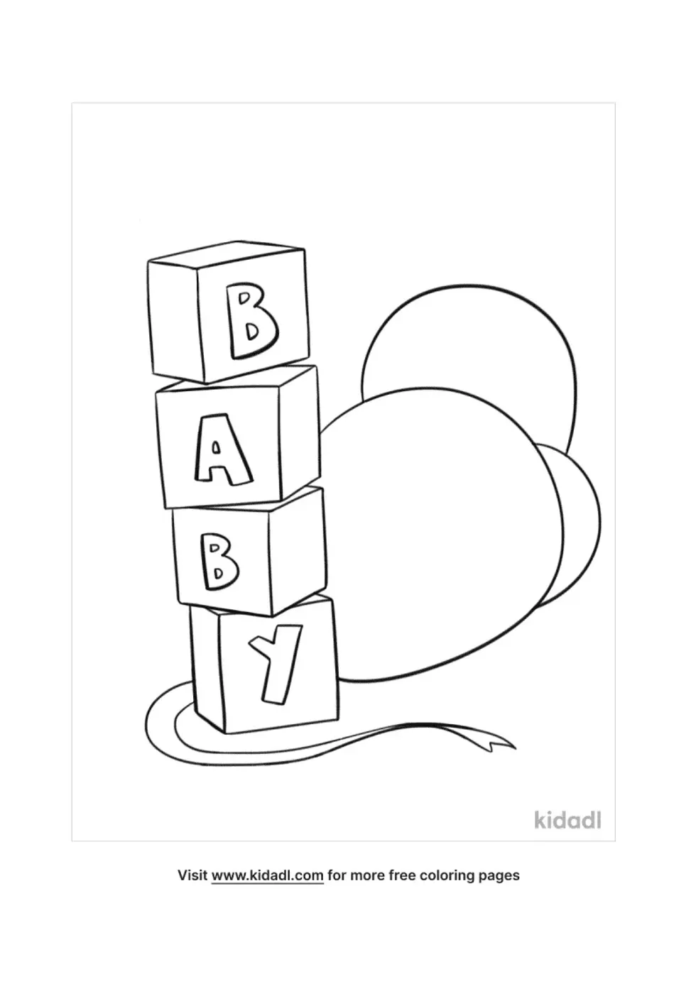 Baby Shower Coloring Page