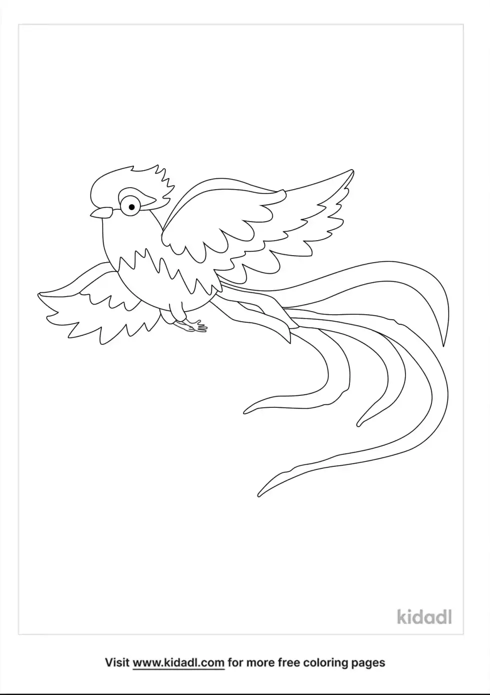 Quetzal Coloring Page