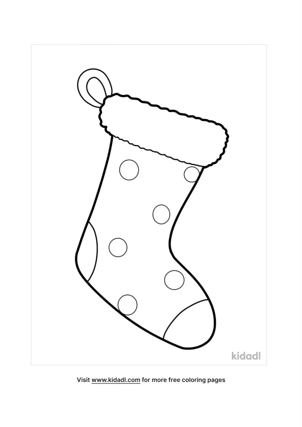 Christmas Stocking Coloring Page