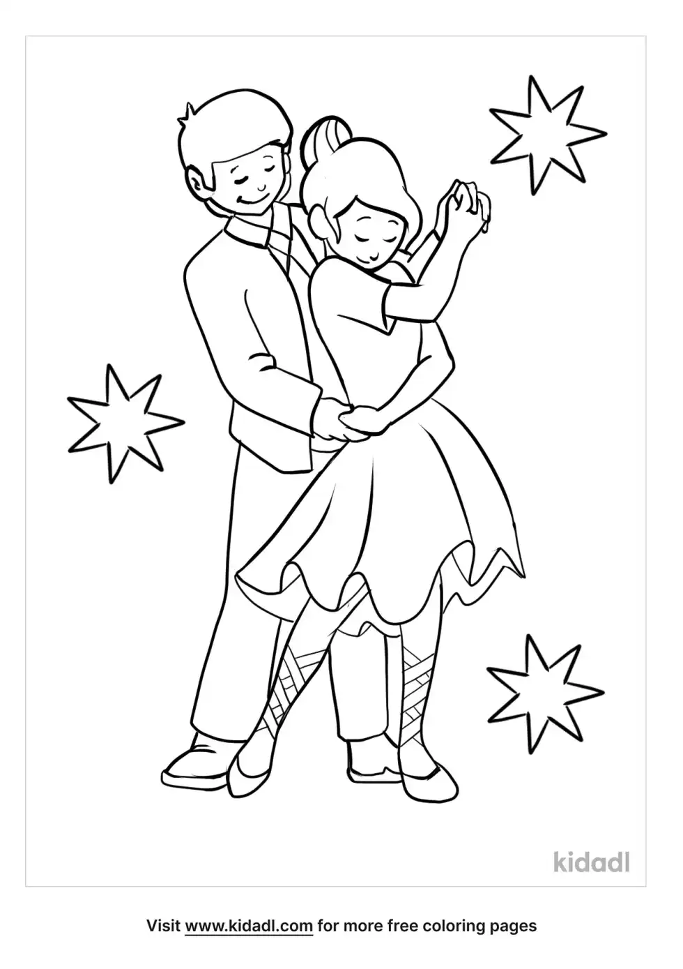 Dance Coloring Page