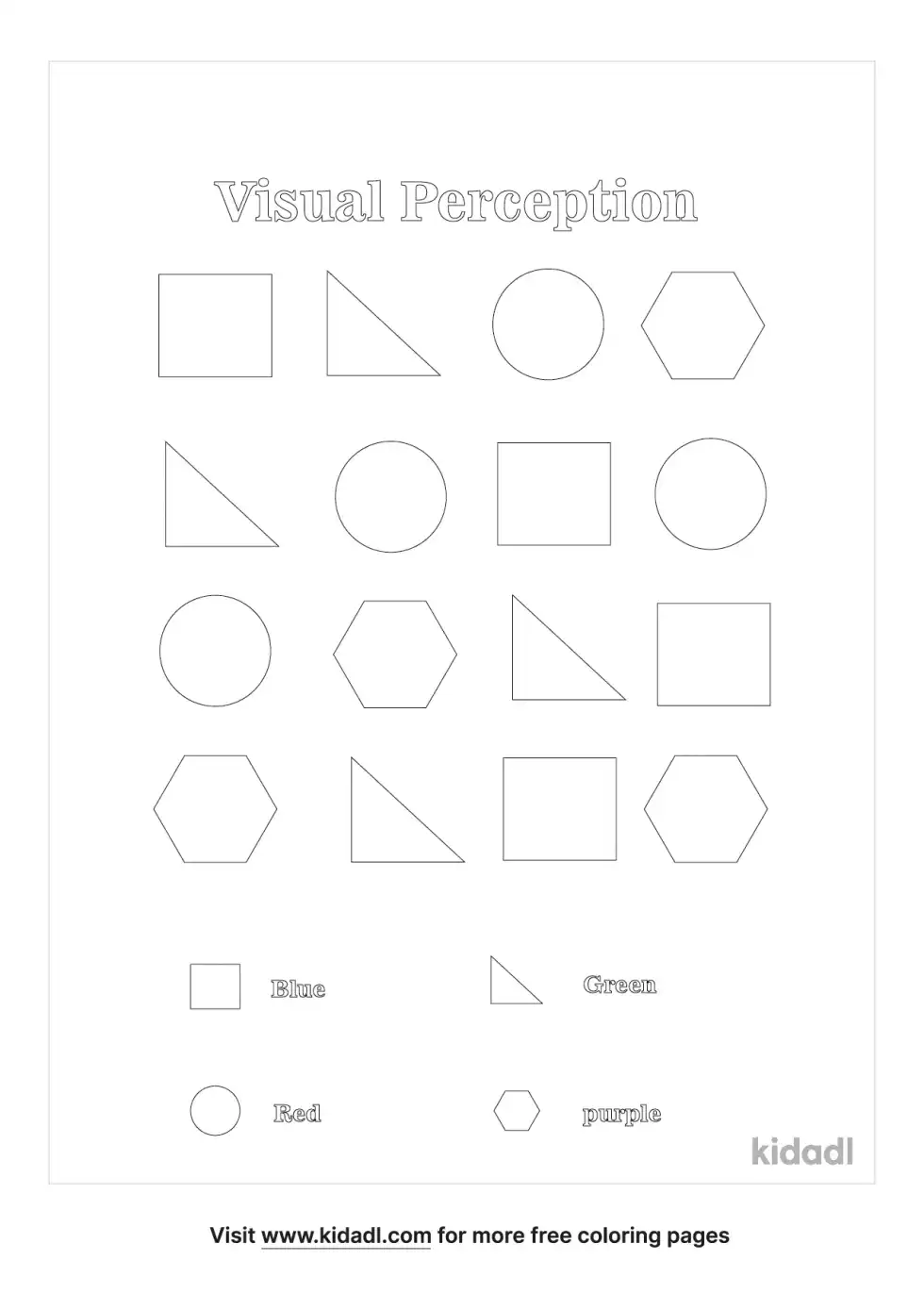 Visual Perception Coloring Page