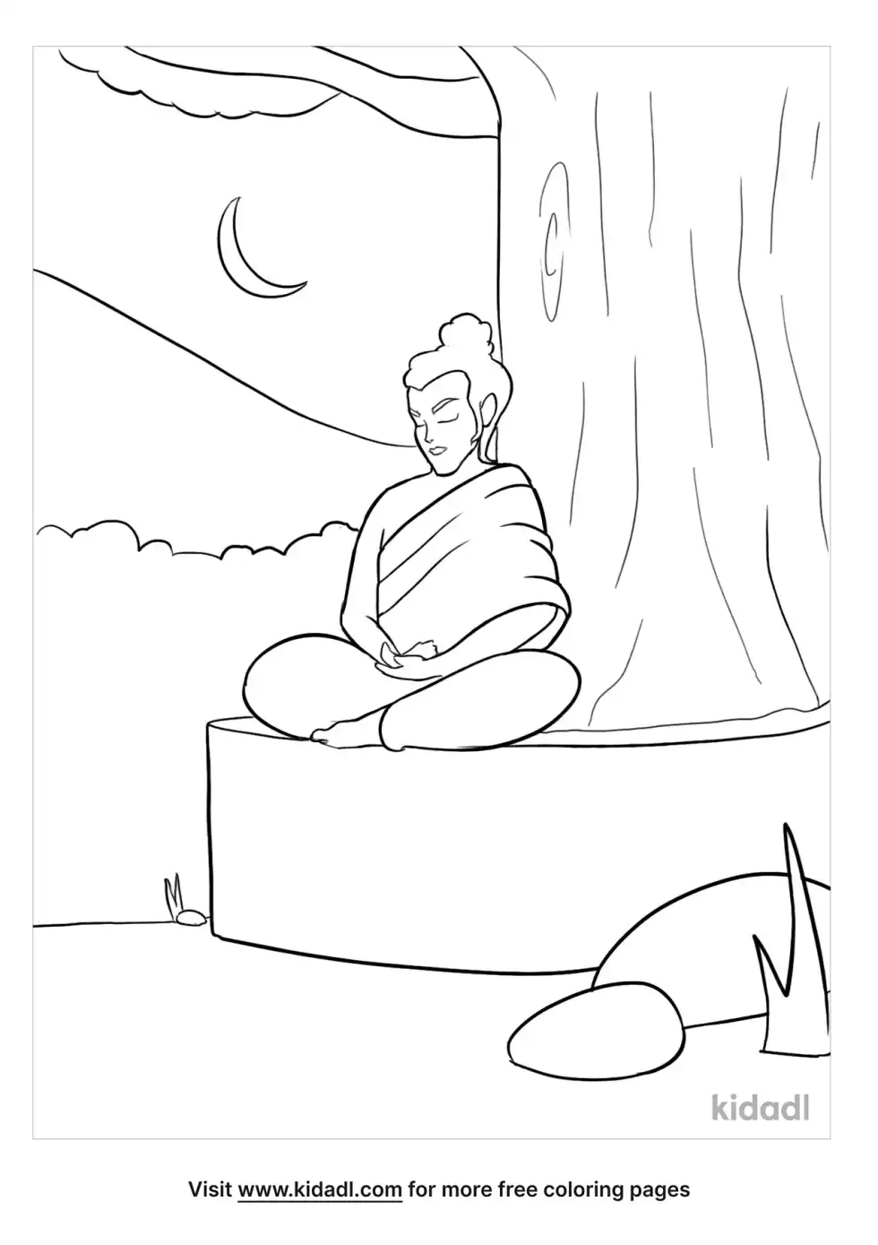 Buddha Coloring Page