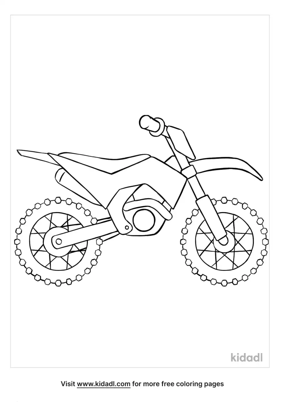 Dirt Bike Coloring Page