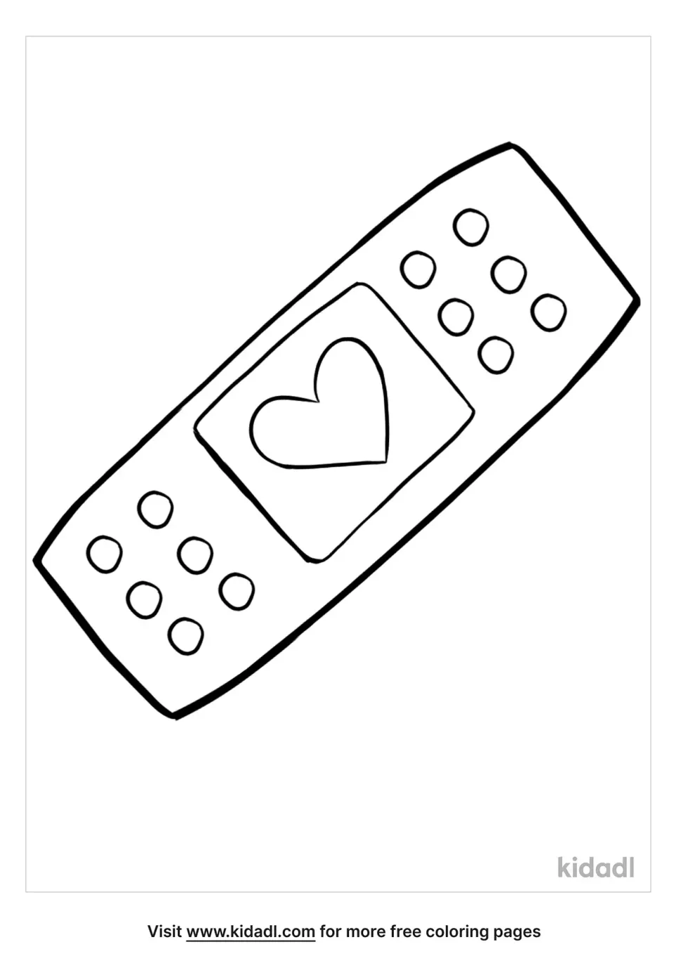 Band Aid Coloring Page
