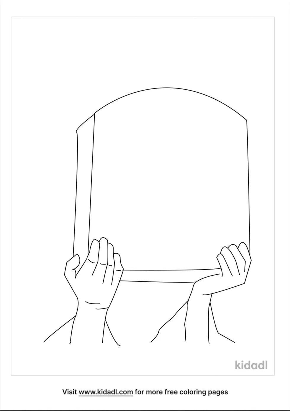 First Commandment Coloring Page