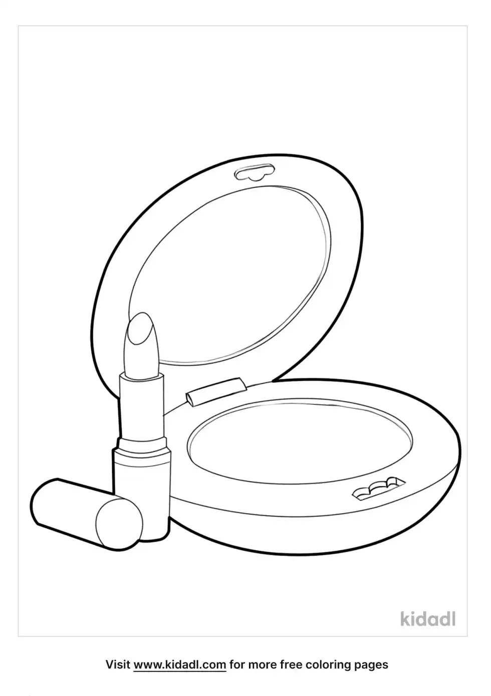 Makeup Coloring Page