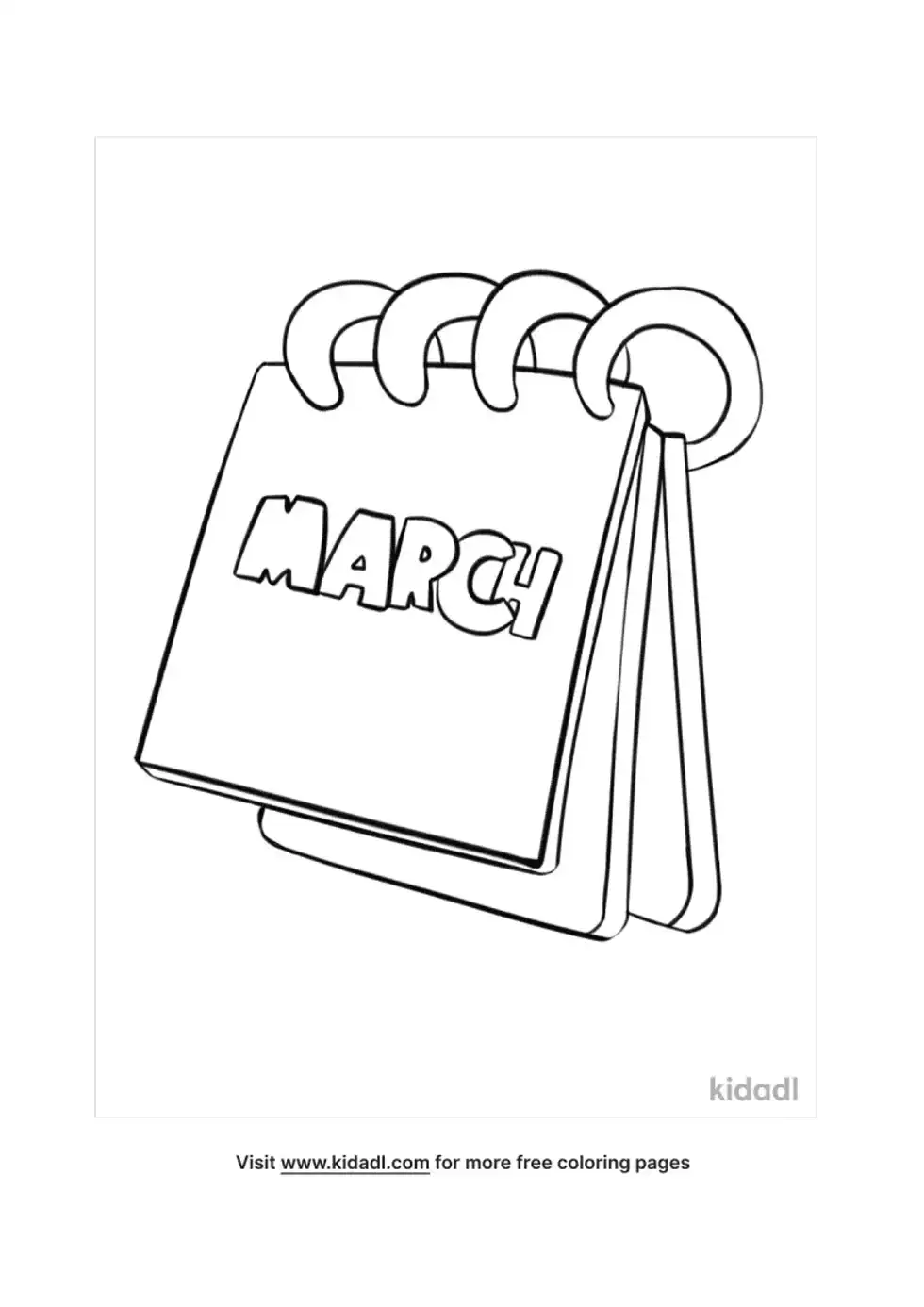 March Coloring Page