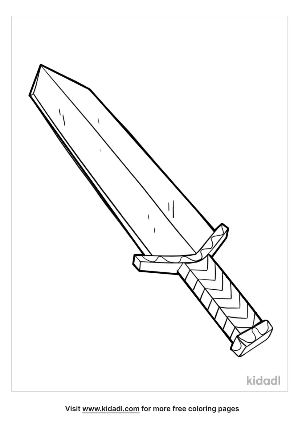 Sword Coloring Page