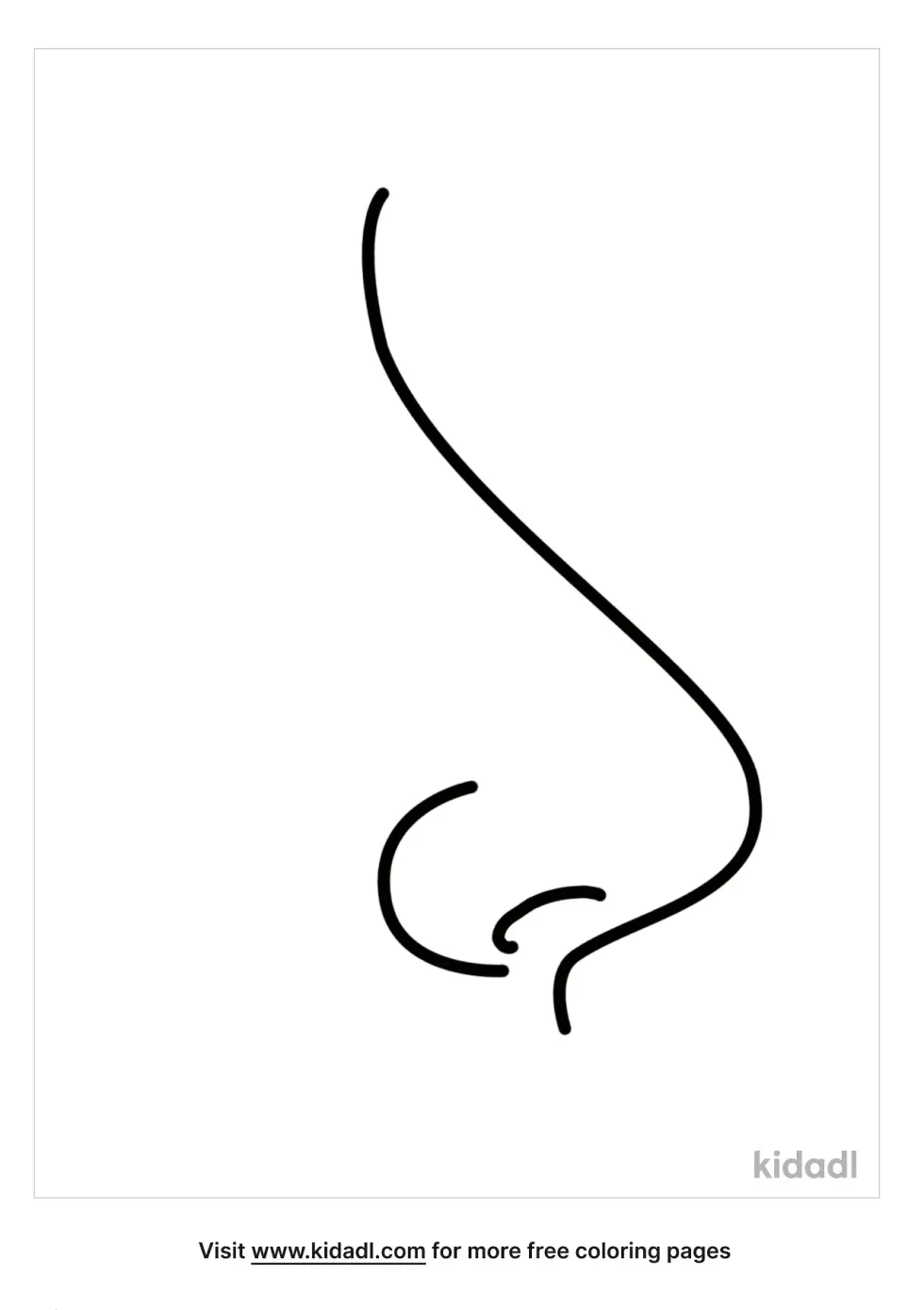 Nose Coloring Page