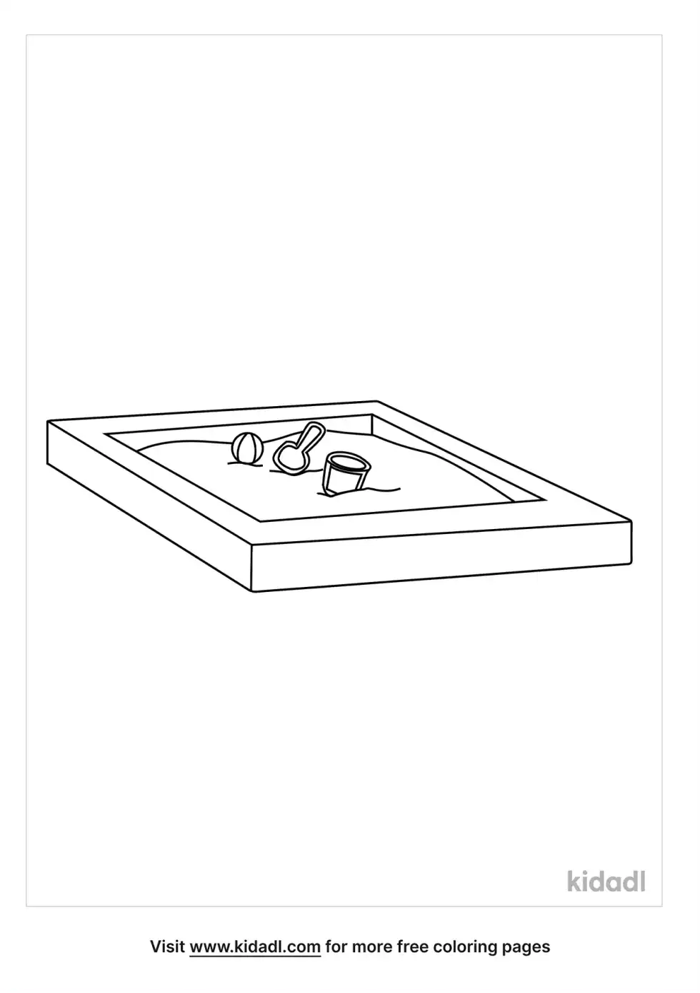 Sandbox Coloring Page