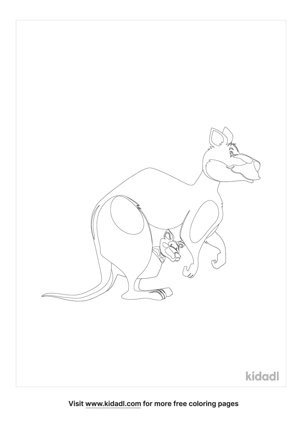 Wild Animal Coloring Page 