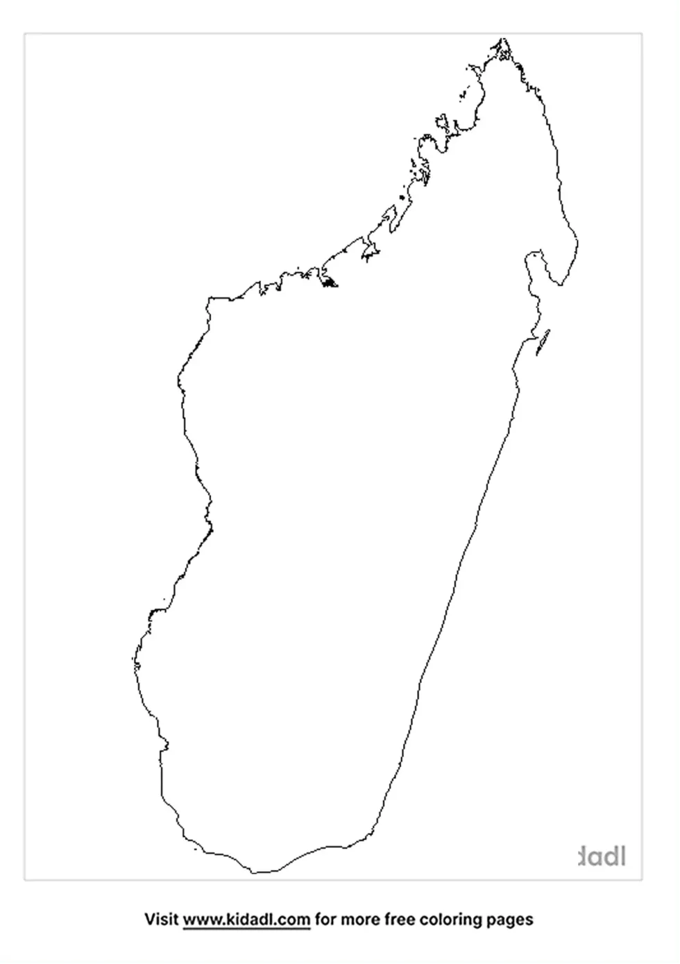 Blank Map Of Madagascar