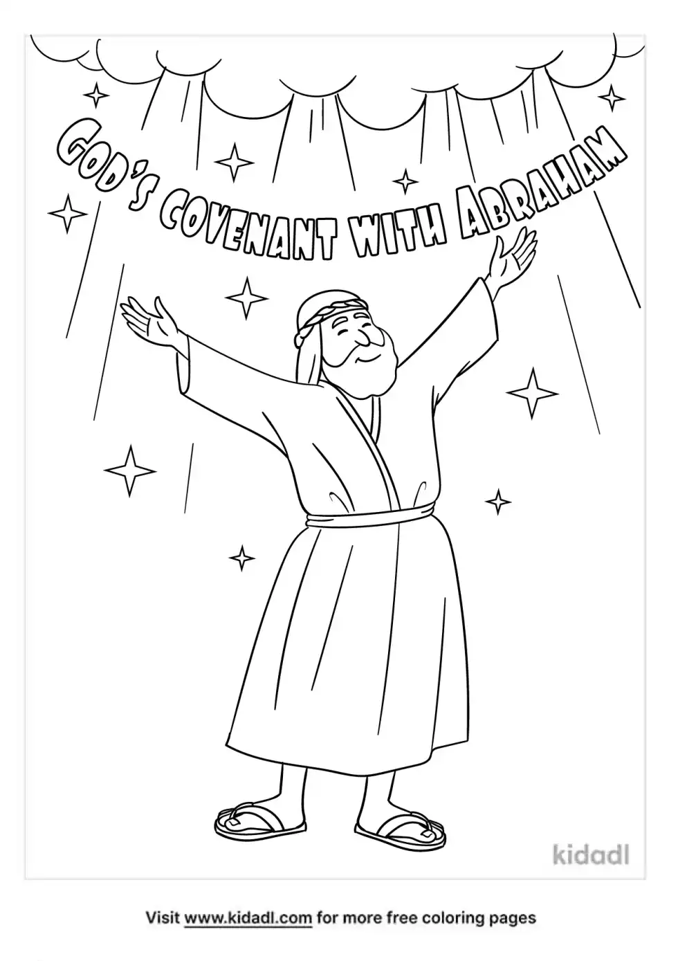 Abraham's Covenant Coloring Page