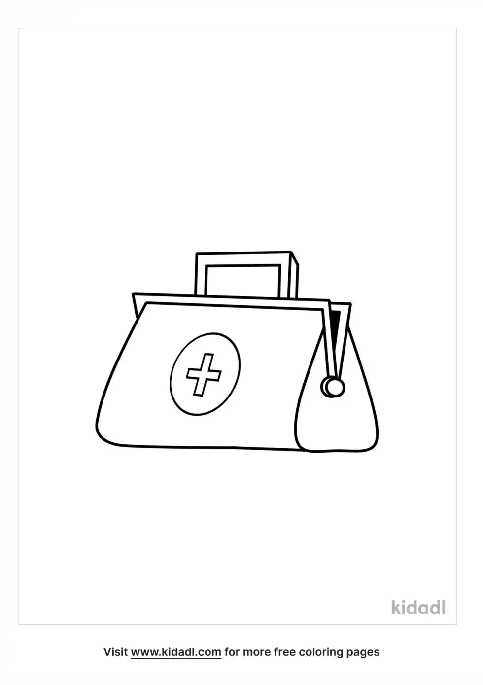 First Aid Kit Coloring Page