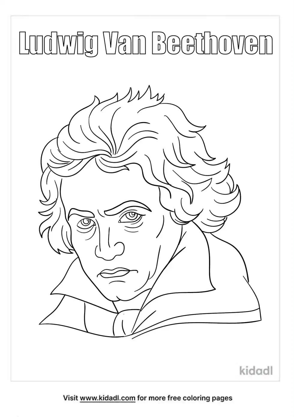 Beethoven Coloring Page