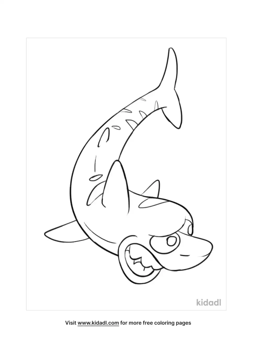 Baby Hippo Coloring Page