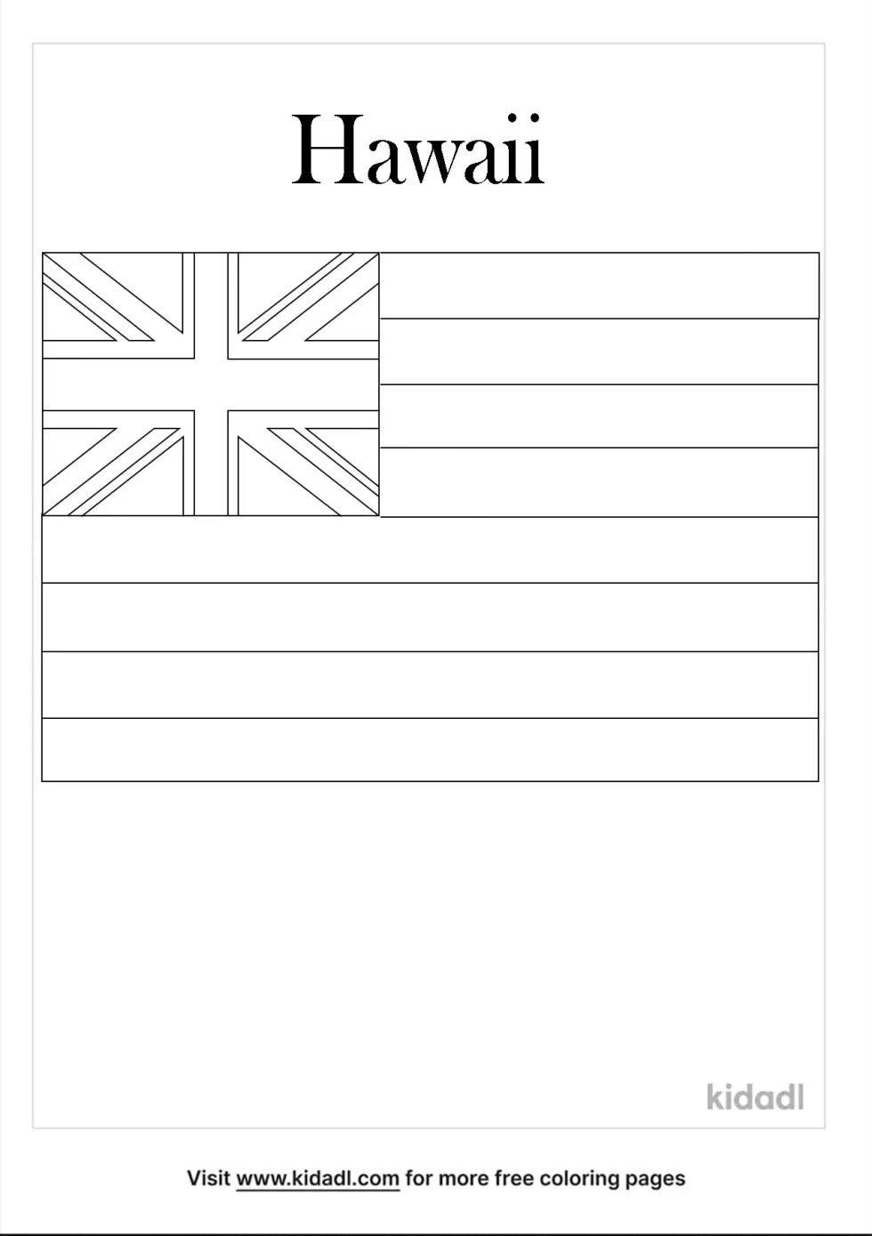 State Flag Coloring Page