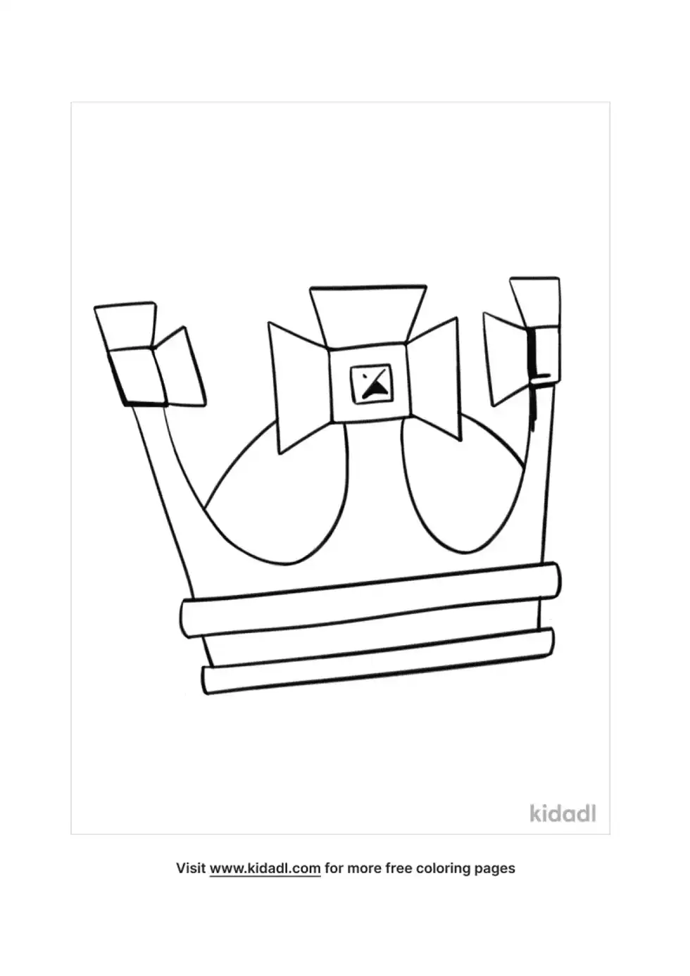 Crown Coloring Page