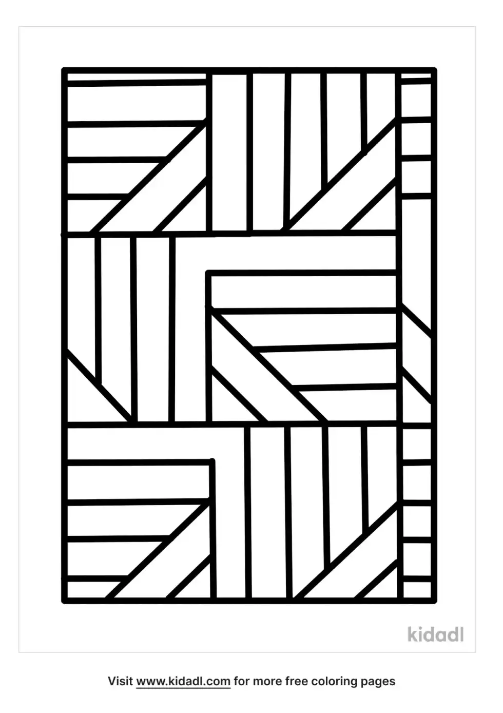 Geometric Patterns Coloring Page