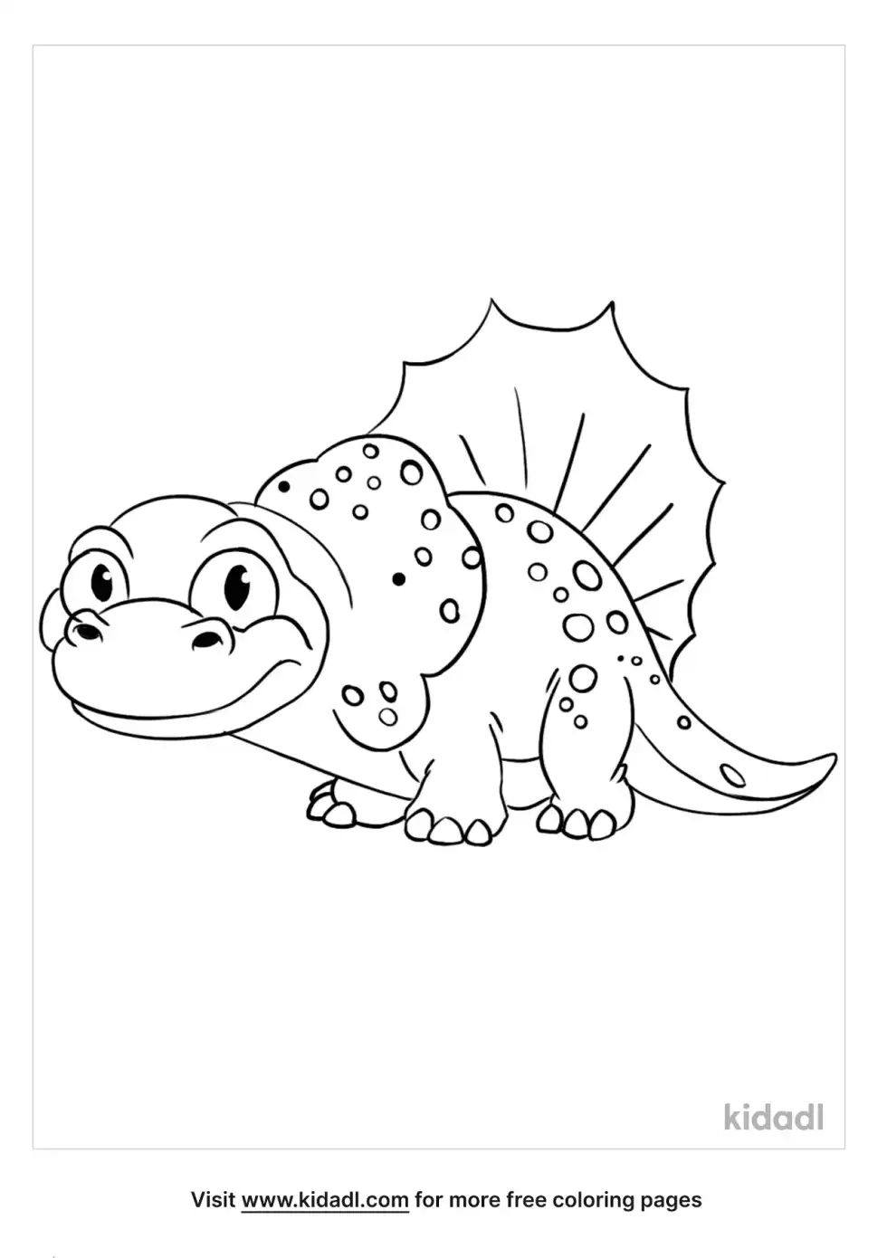 Dimetrodon Coloring Page