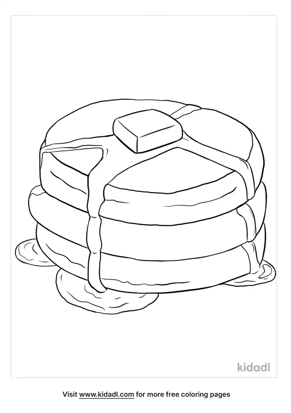 Pancake Coloring Page