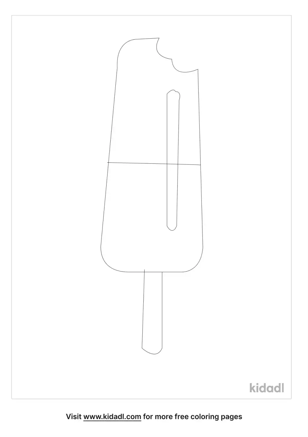 Popsicle Coloring Page