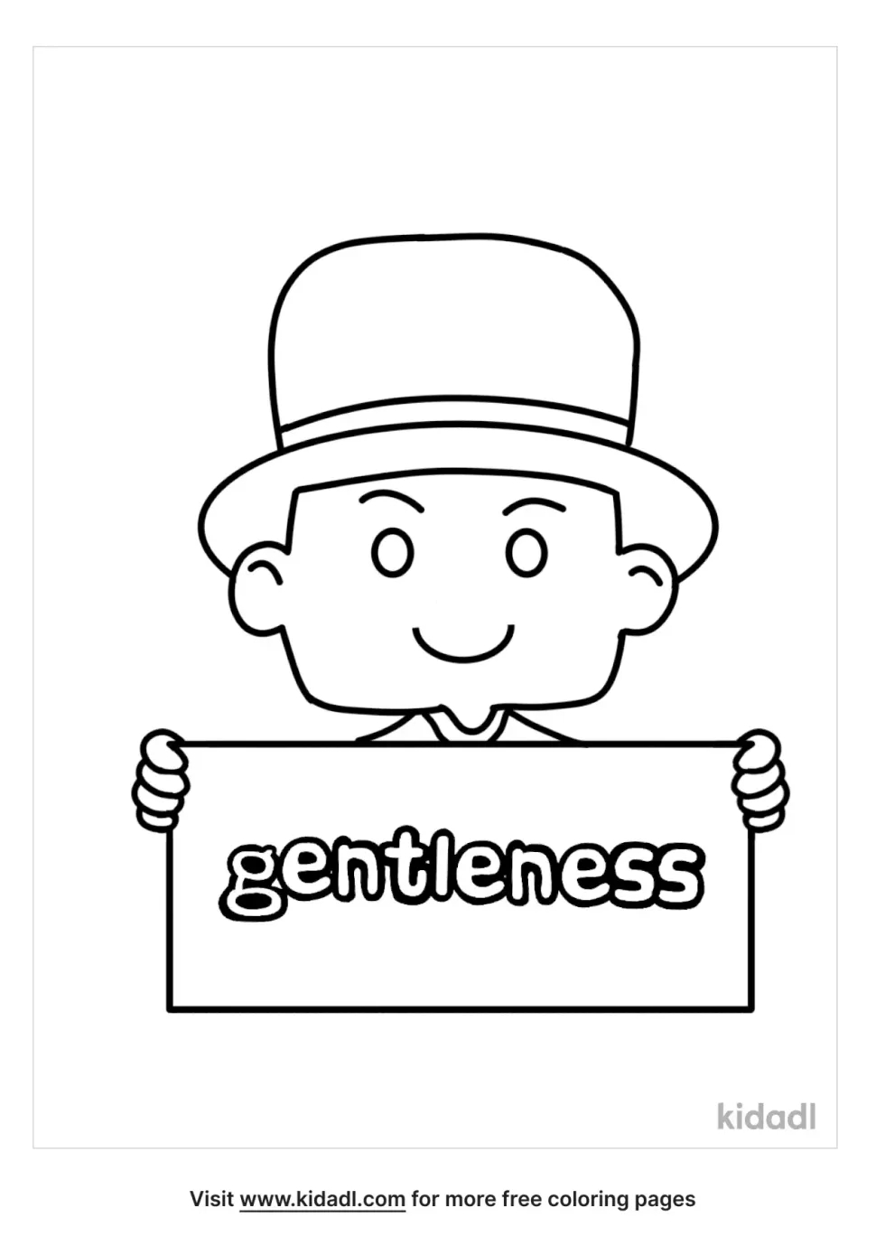 Gentleness Coloring Page