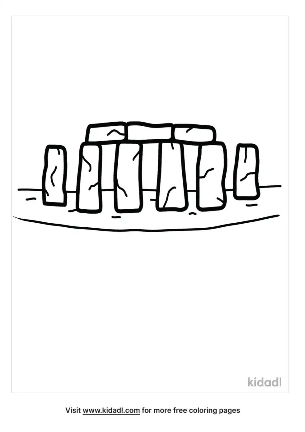 Stonehenge Coloring Page