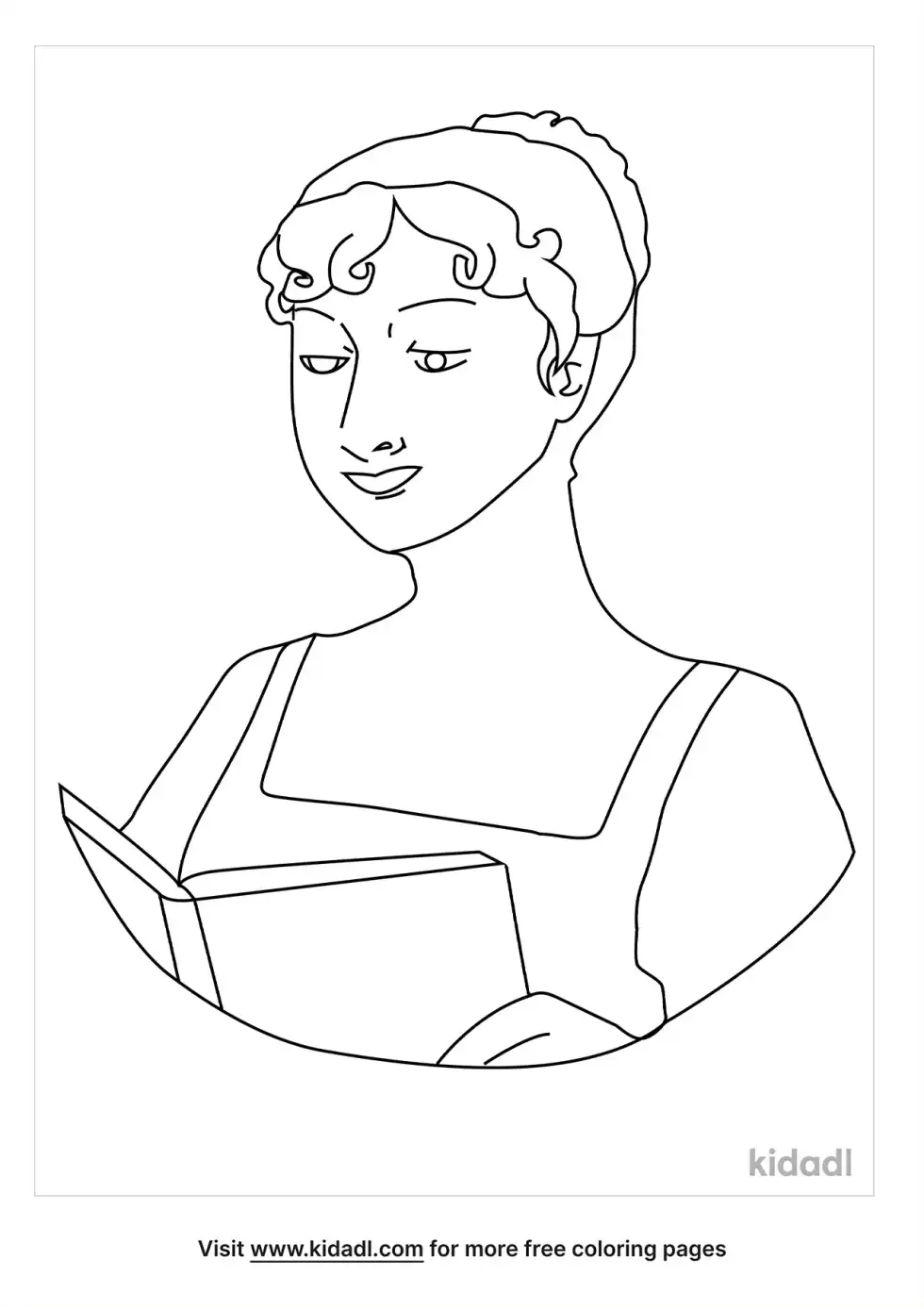 Jane Austen Coloring Page