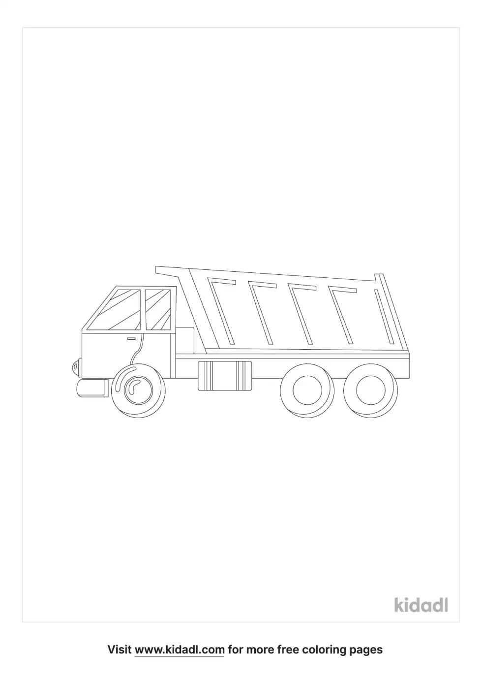 Building Trucks Coloring Page