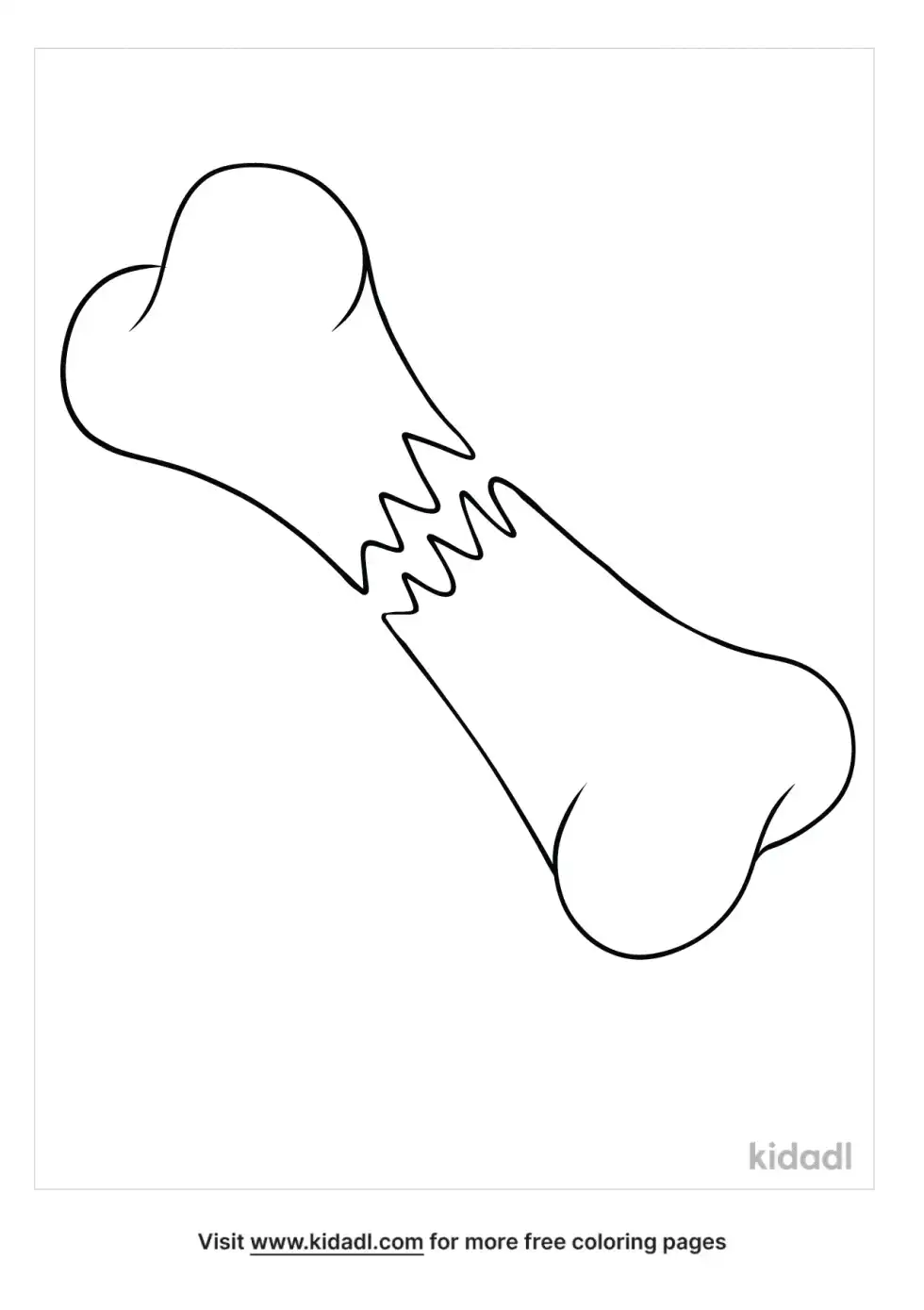 Broken Bones Coloring Page