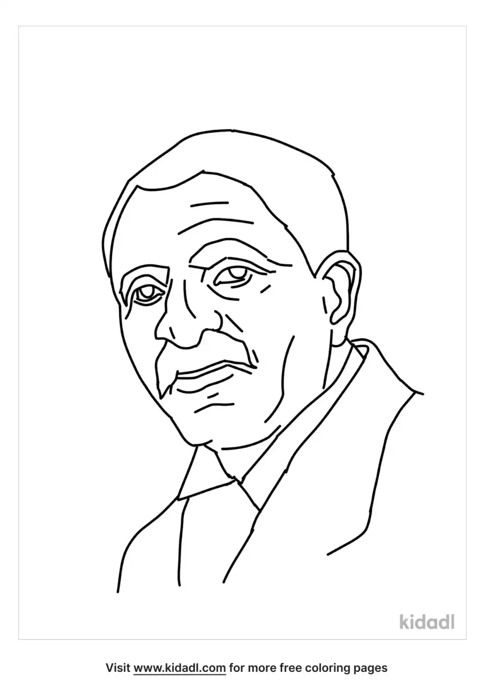 George Washington Carver Coloring Page