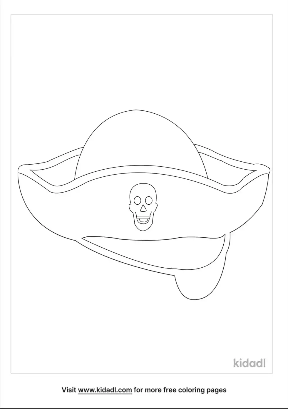 Pirate Hat Coloring Page