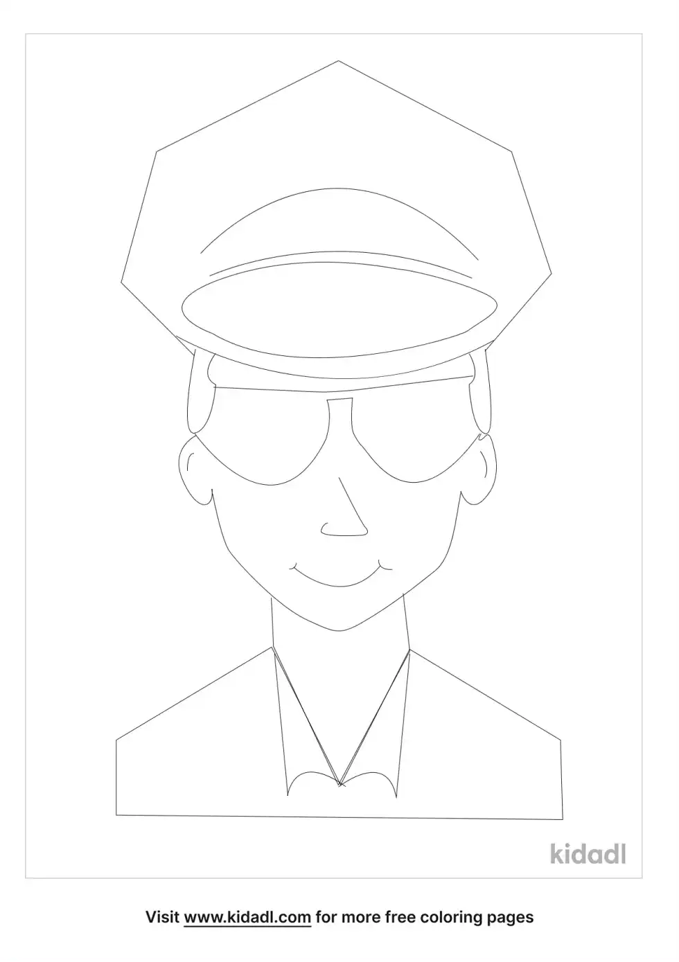 Police Officer Coloring Page