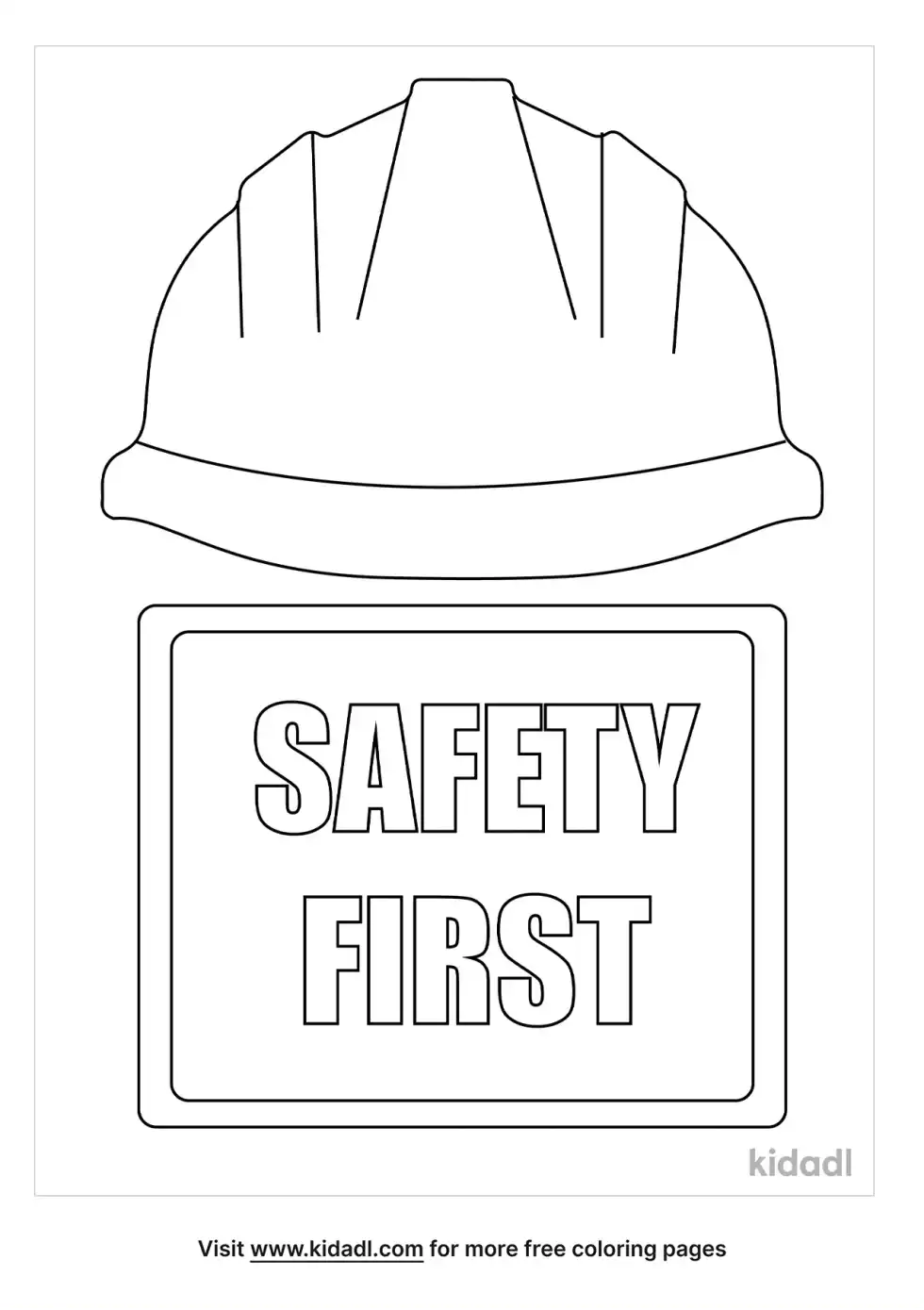 Safety Coloring Page