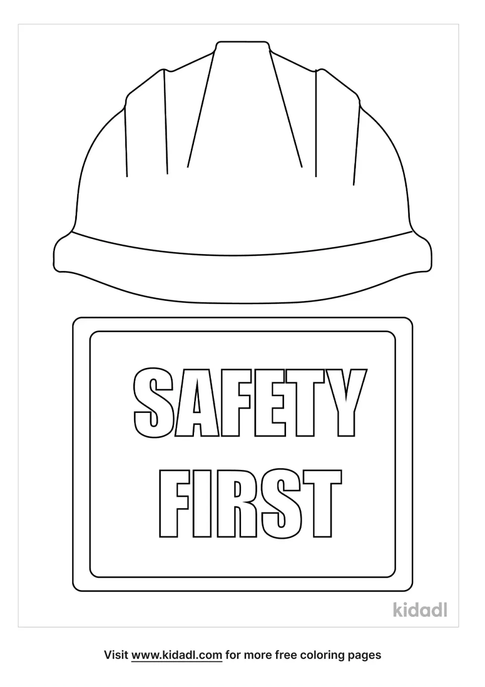 Safety Coloring Page | Kidadl