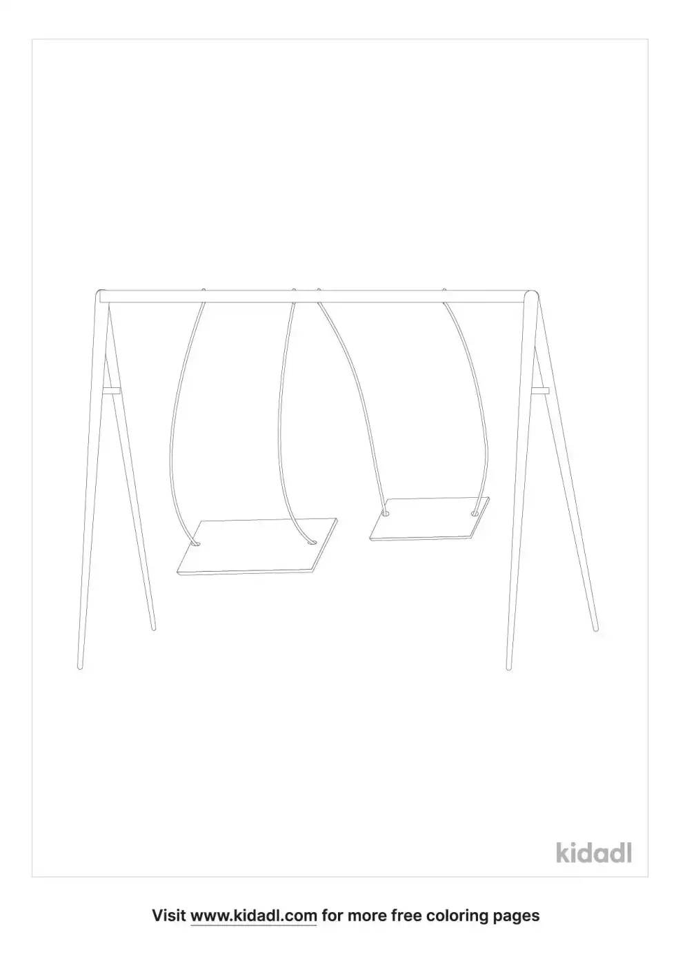Swing Coloring Page