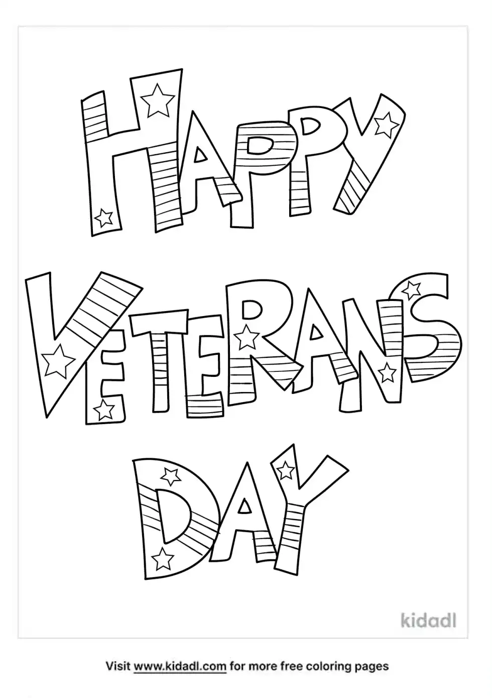 Veterans Day Coloring Page