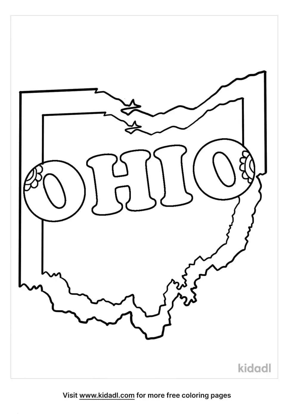 Ohio Coloring Page
