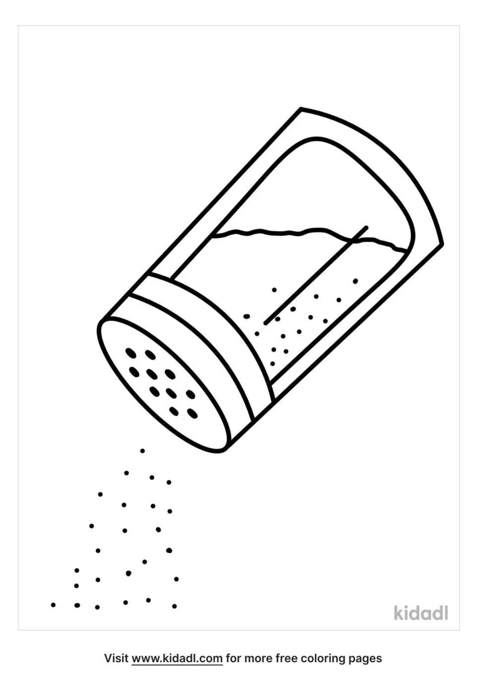 Table Salt Coloring Page