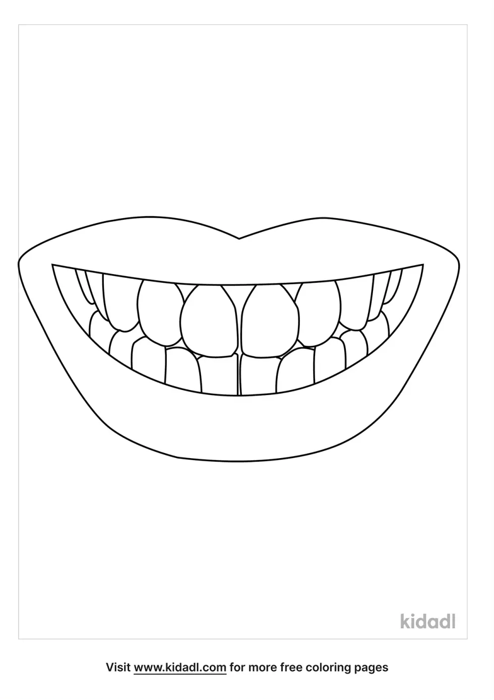 Teeth Color Page