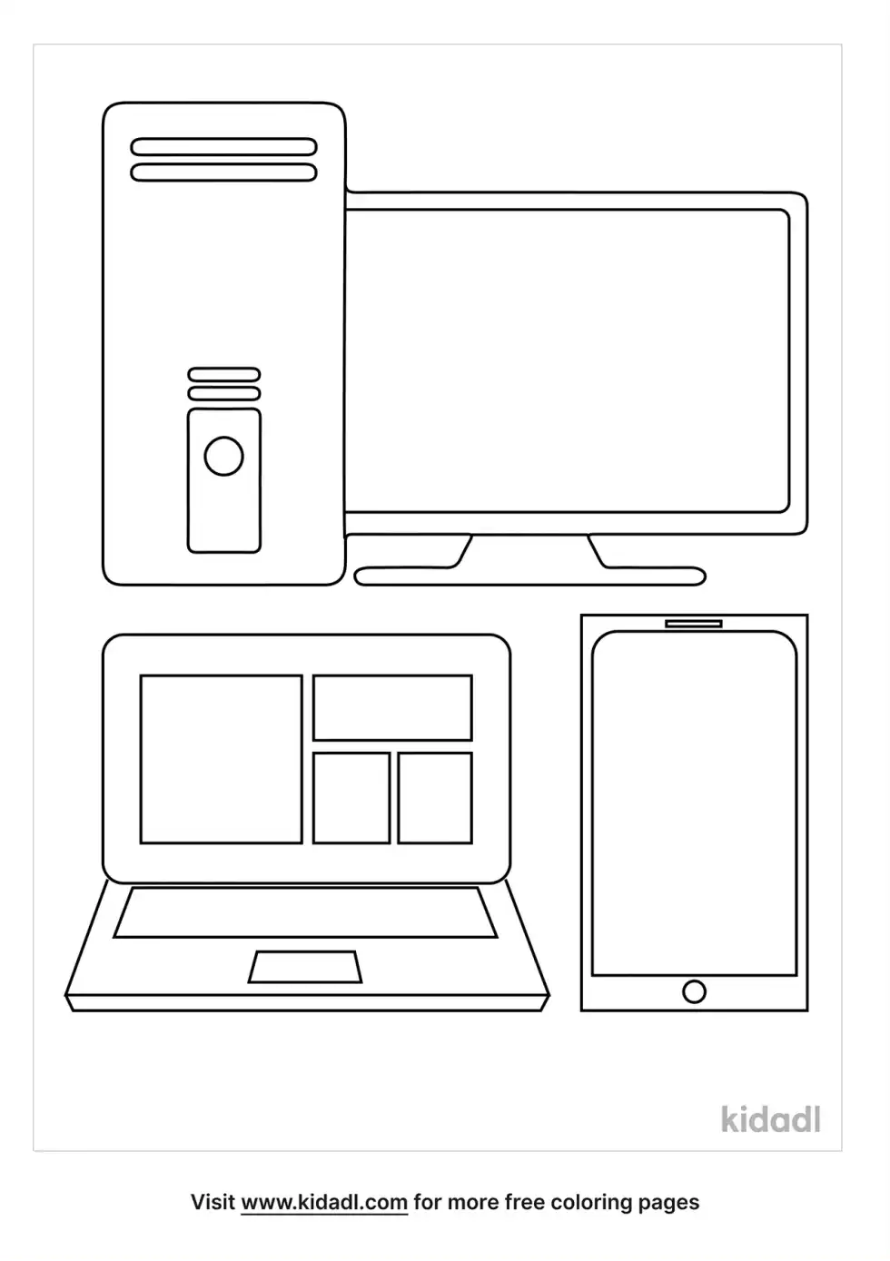 Technology Coloring Page