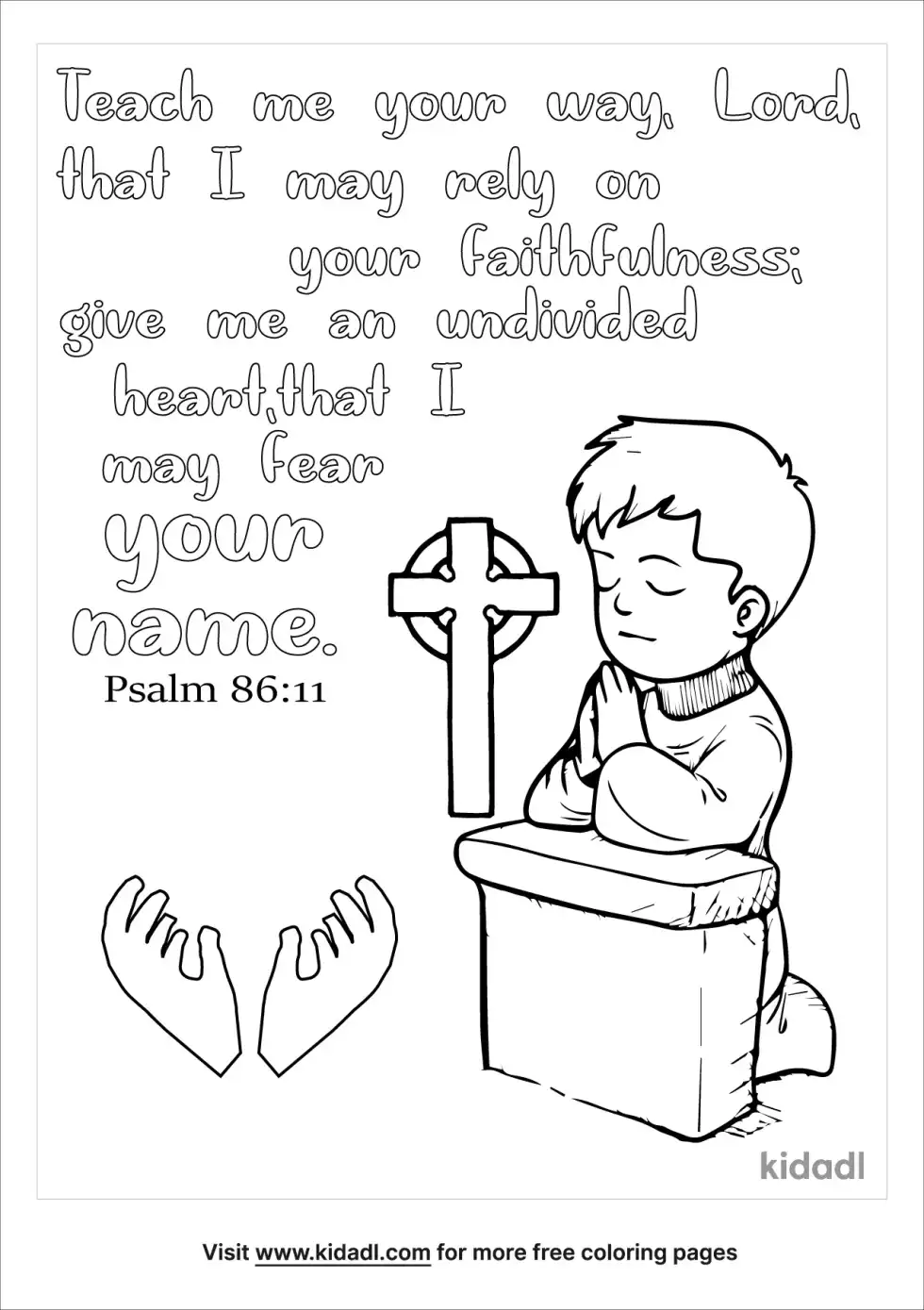 Psalm 86:11 Coloring Page